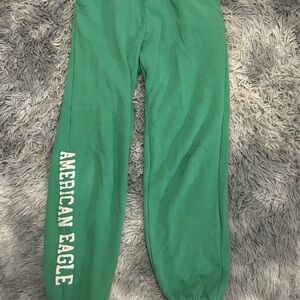 Green American Eagle sweatpants !